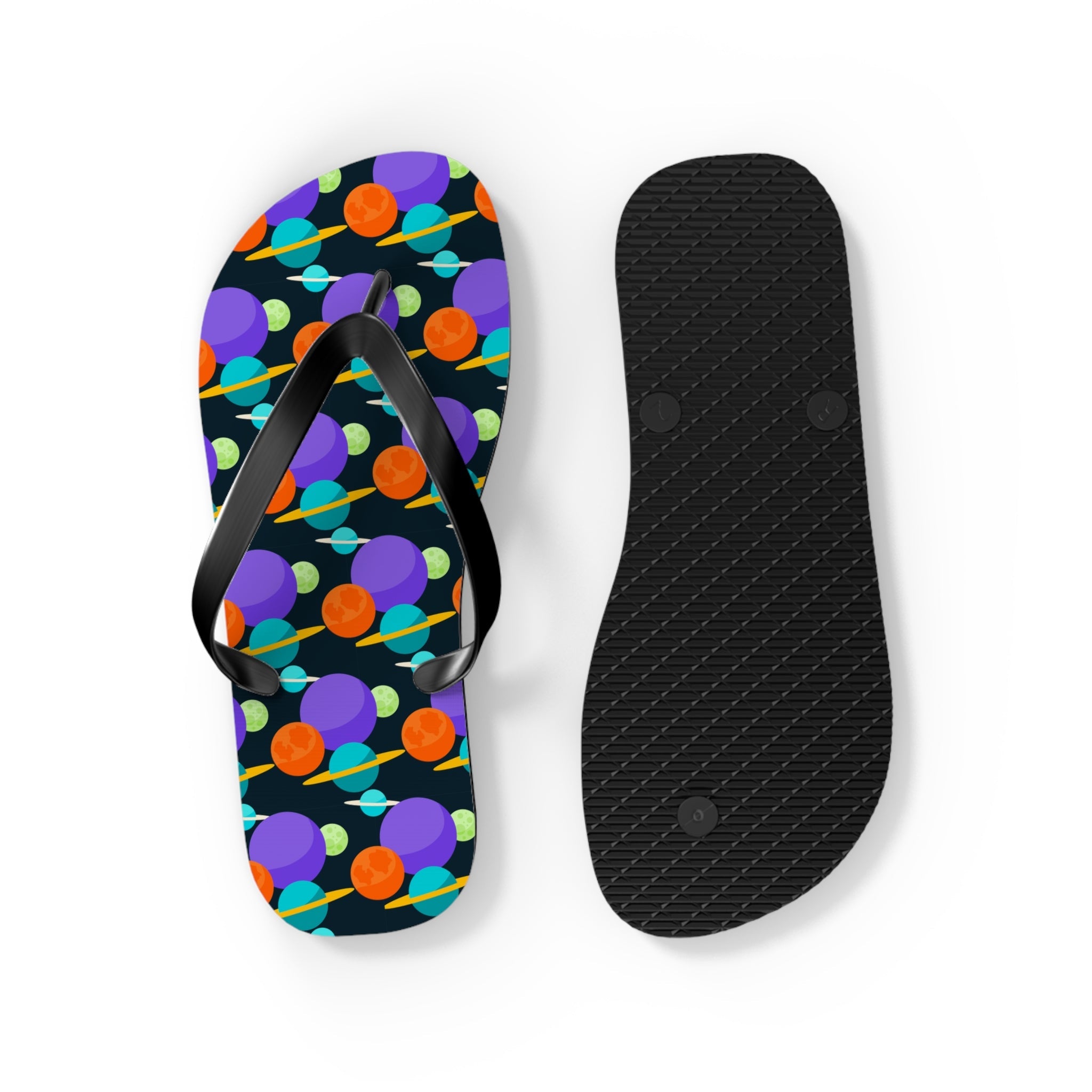 Mid - Century Retro Spaced Out Geometric Flip - Flops - POPvault