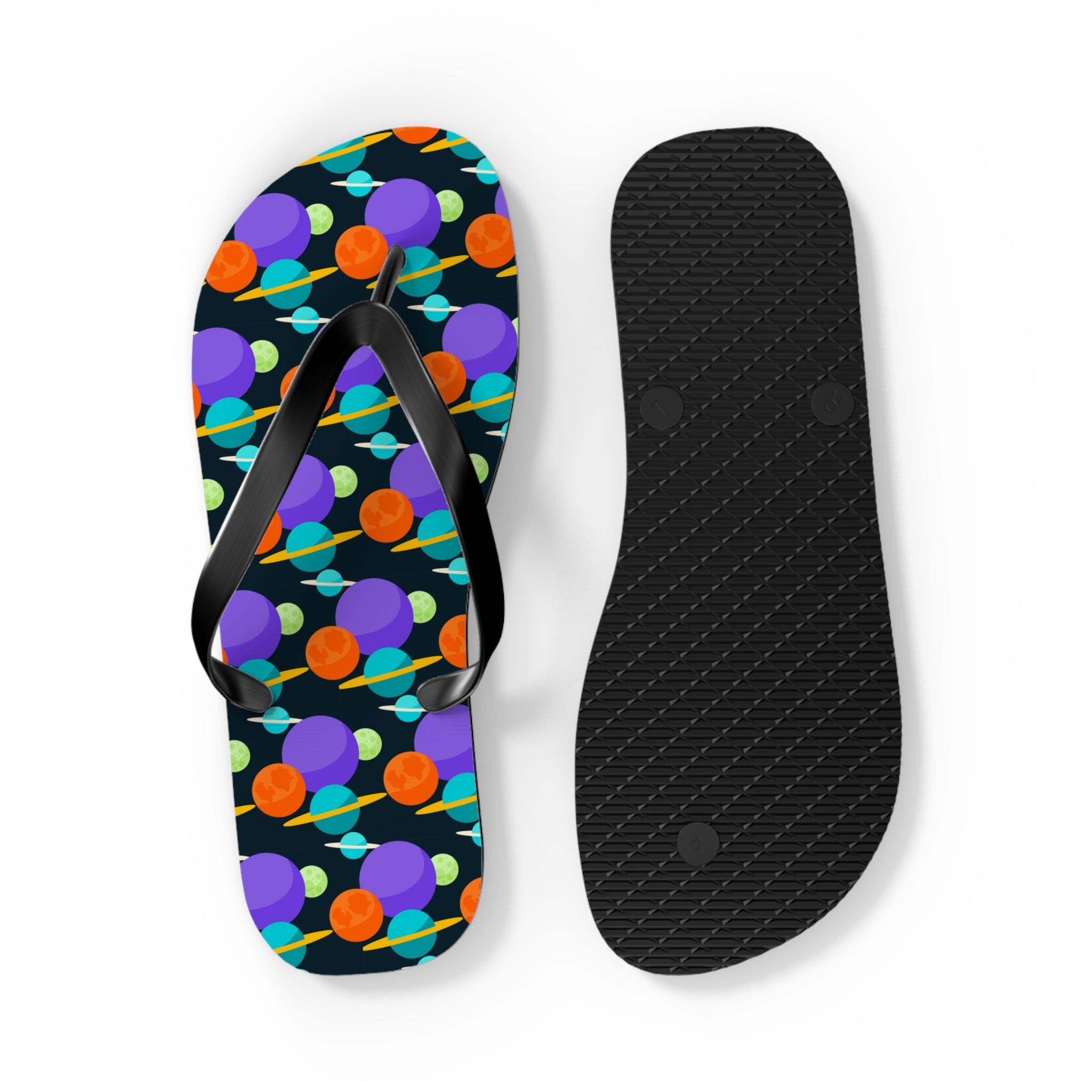 Mid - Century Retro Spaced Out Geometric Flip - Flops - POPvault