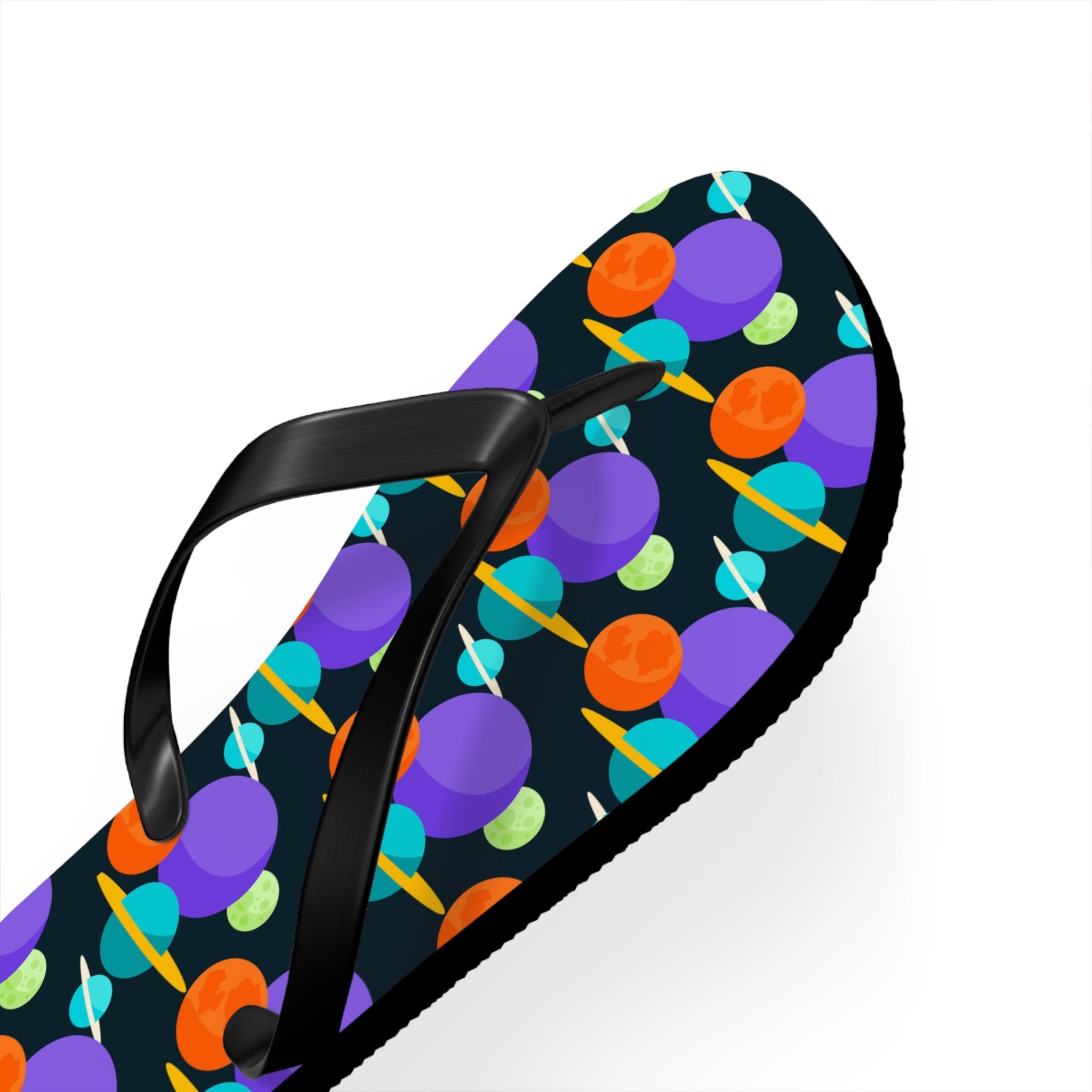 Mid - Century Retro Spaced Out Geometric Flip - Flops - POPvault