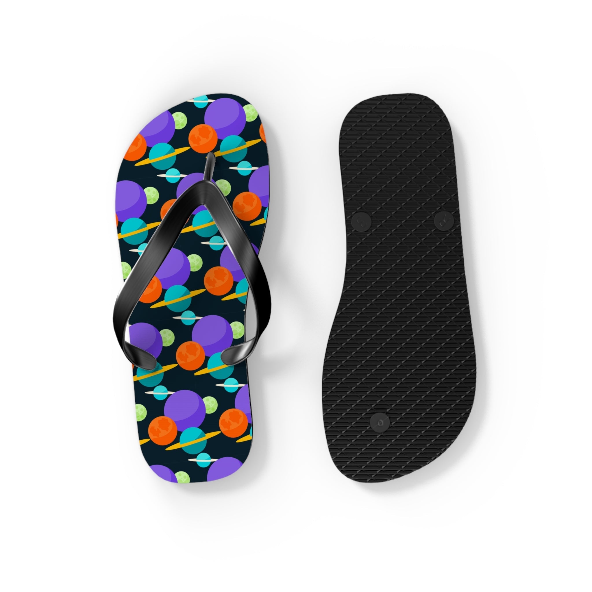 Mid - Century Retro Spaced Out Geometric Flip - Flops - POPvault