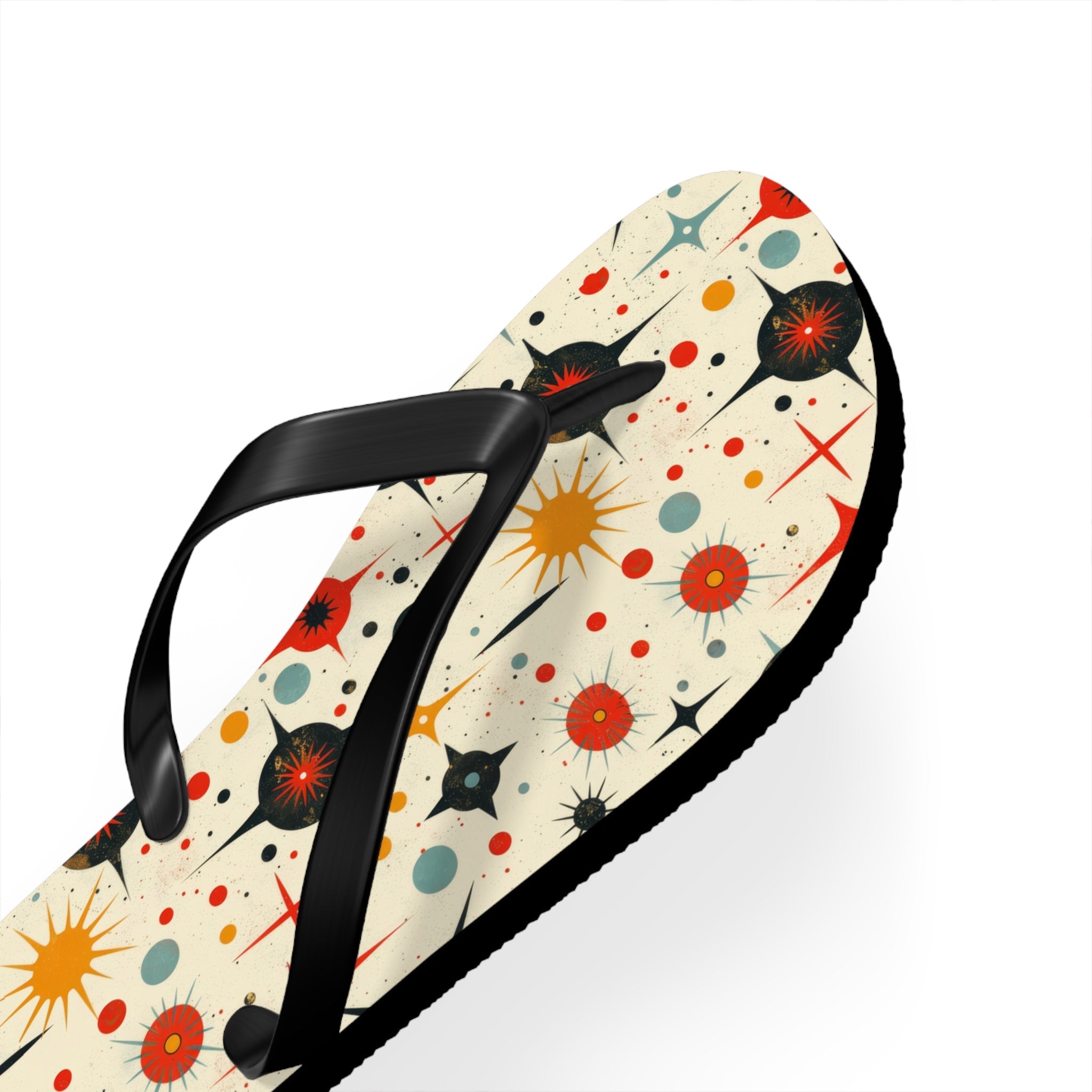 Mid - Century Retro Star Struck Geometric Flip - Flops - POPvault