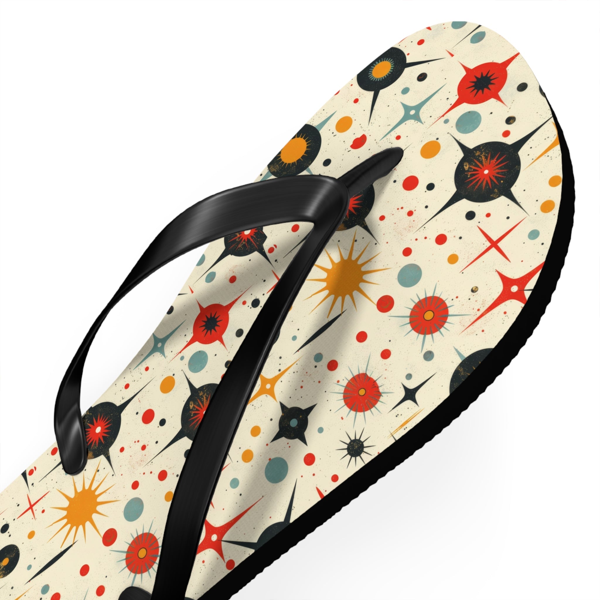 Mid - Century Retro Star Struck Geometric Flip - Flops - POPvault