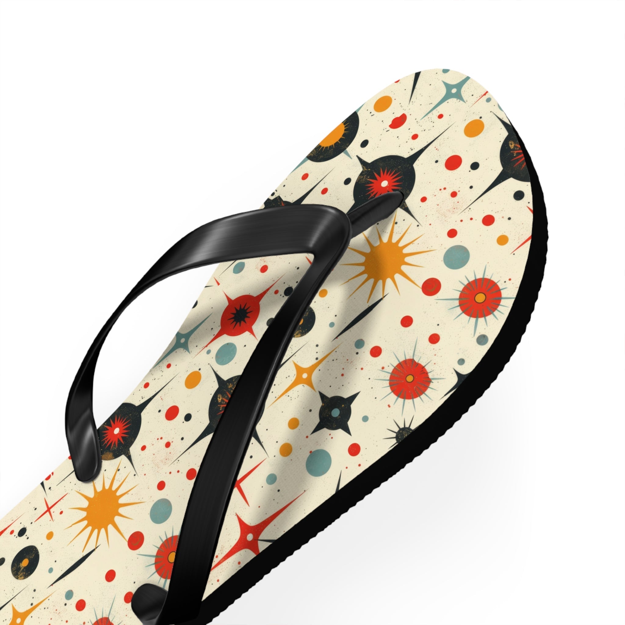 Mid - Century Retro Star Struck Geometric Flip - Flops - POPvault