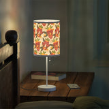 Mid - Century Retro Table Lamp — African Mask Geometric Shade (US/CA Plug) - POPvault
