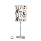 Mid - Century Retro Table Lamp — Cats Galore Geometric Shade (US/CA Plug) - POPvault