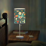 Mid - Century Retro Table Lamp — Cocktail Hour Geometric Shade (US/CA Plug) - POPvault