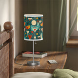 Mid - Century Retro Table Lamp — Cocktail Hour Geometric Shade (US/CA Plug) - POPvault