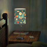 Mid - Century Retro Table Lamp — Cocktail Hour Geometric Shade (US/CA Plug) - POPvault