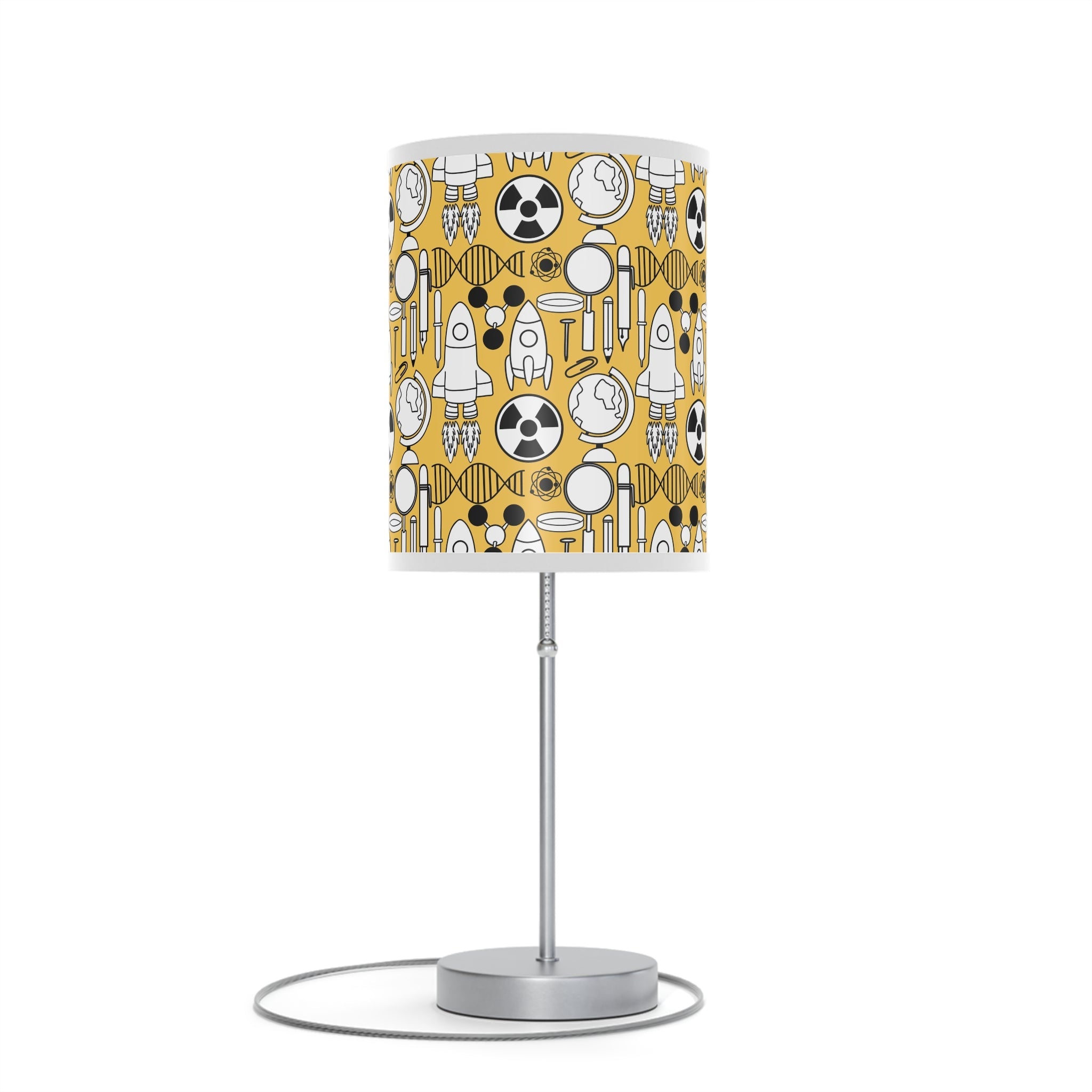 Mid - Century Retro Table Lamp — Going Nuclear Geometric Shade (US/CA Plug) - POPvault