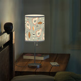 Mid - Century Retro Table Lamp — Gray Geometric Shade (US/CA Plug) - POPvault