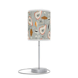 Mid - Century Retro Table Lamp — Gray Geometric Shade (US/CA Plug) - POPvault