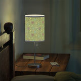 Mid - Century Retro Table Lamp — Green Geometric Shade (US/CA Plug) - POPvault