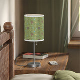 Mid - Century Retro Table Lamp — Green Geometric Shade (US/CA Plug) - POPvault
