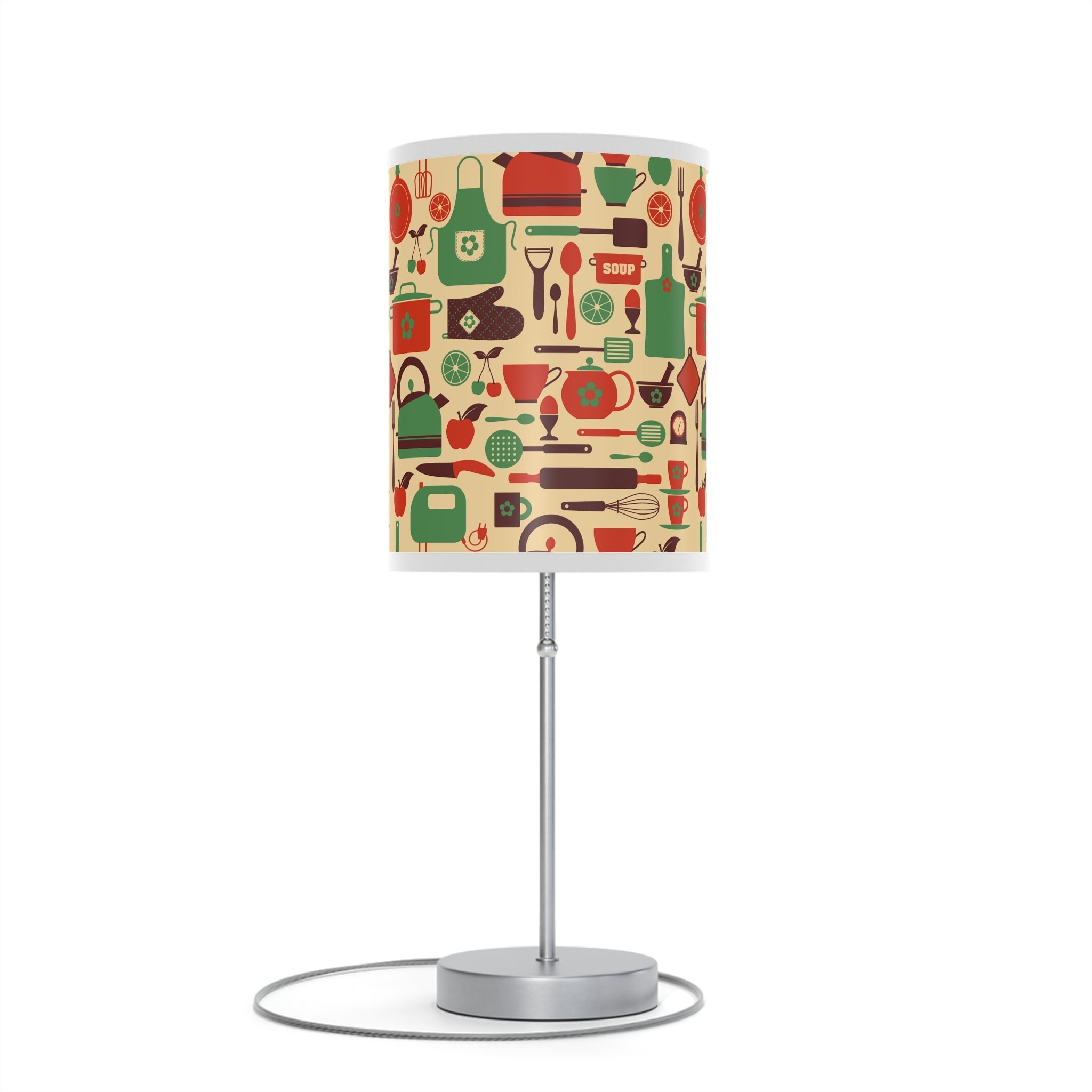 Mid - Century Retro Table Lamp — Kitchen Gadgets Geometric Shade (US/CA Plug) - POPvault