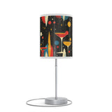 Mid - Century Retro Table Lamp — Martini Geometric Shade (US/CA Plug) - POPvault