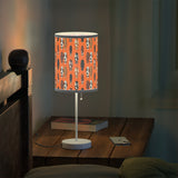 Mid - Century Retro Table Lamp — Moooove Along Cows Geometric Shade (US/CA Plug) - POPvault