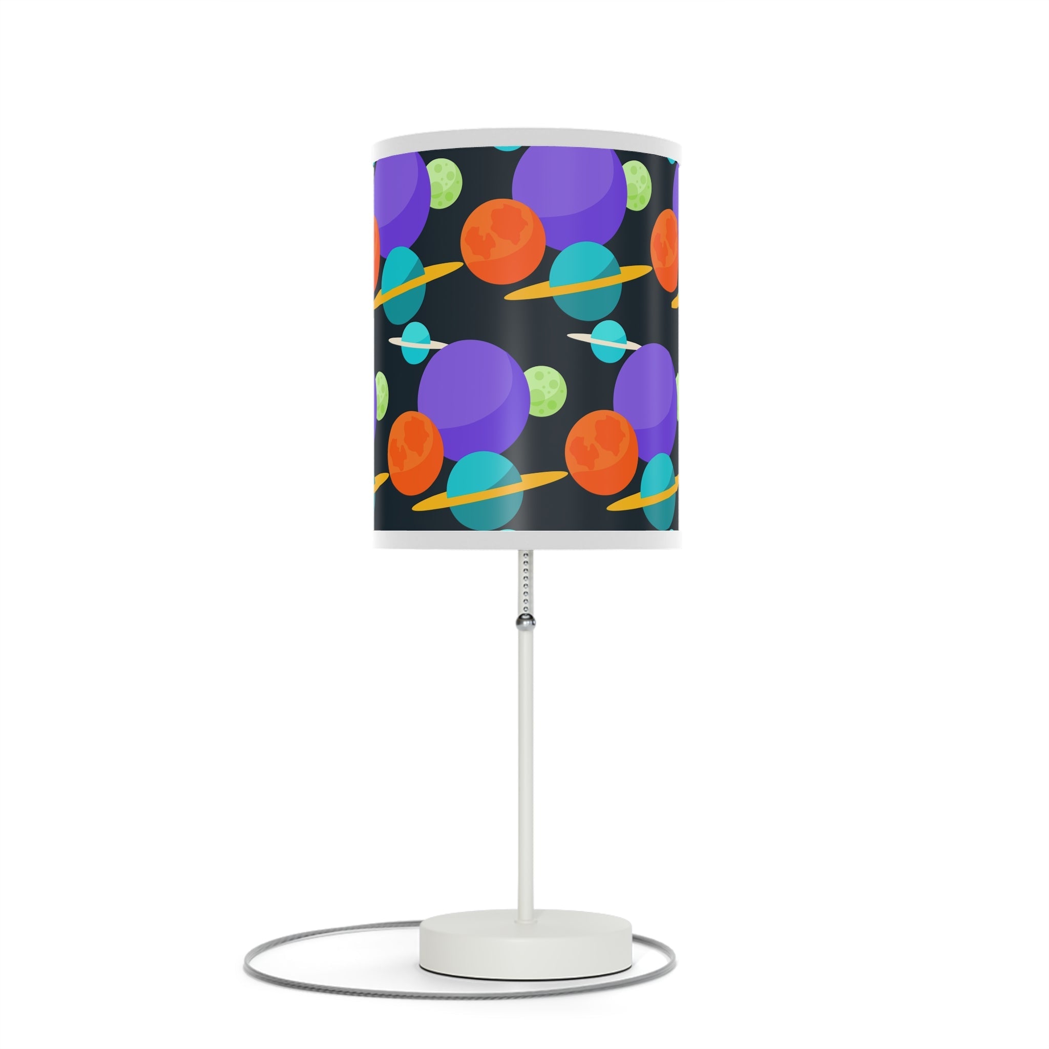 Mid - Century Retro Table Lamp — Spaced Out Geometric Shade (US/CA Plug) - POPvault