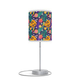 Mid - Century Retro Table Lamp — Tropical Geometric Shade (US/CA Plug) - POPvault