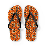 Mid - Century Retro Too Cool Orange Trip Flip - Flops - POPvault