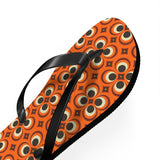 Mid - Century Retro Too Cool Orange Trip Flip - Flops - POPvault