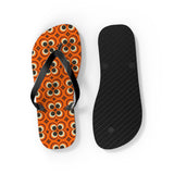 Mid - Century Retro Too Cool Orange Trip Flip - Flops - POPvault