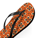 Mid - Century Retro Too Cool Orange Trip Flip - Flops - POPvault