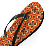 Mid - Century Retro Too Cool Orange Trip Flip - Flops - POPvault
