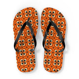 Mid - Century Retro Too Cool Orange Trip Flip - Flops - POPvault