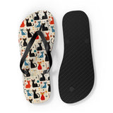 Mid - Century Retro Ultra - Cool Kitties Flip - Flops - POPvault