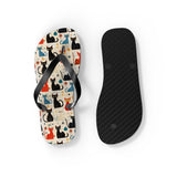 Mid - Century Retro Ultra - Cool Kitties Flip - Flops - POPvault