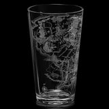 Middle Earth Map 15 Oz. Beer Glass - POPvault