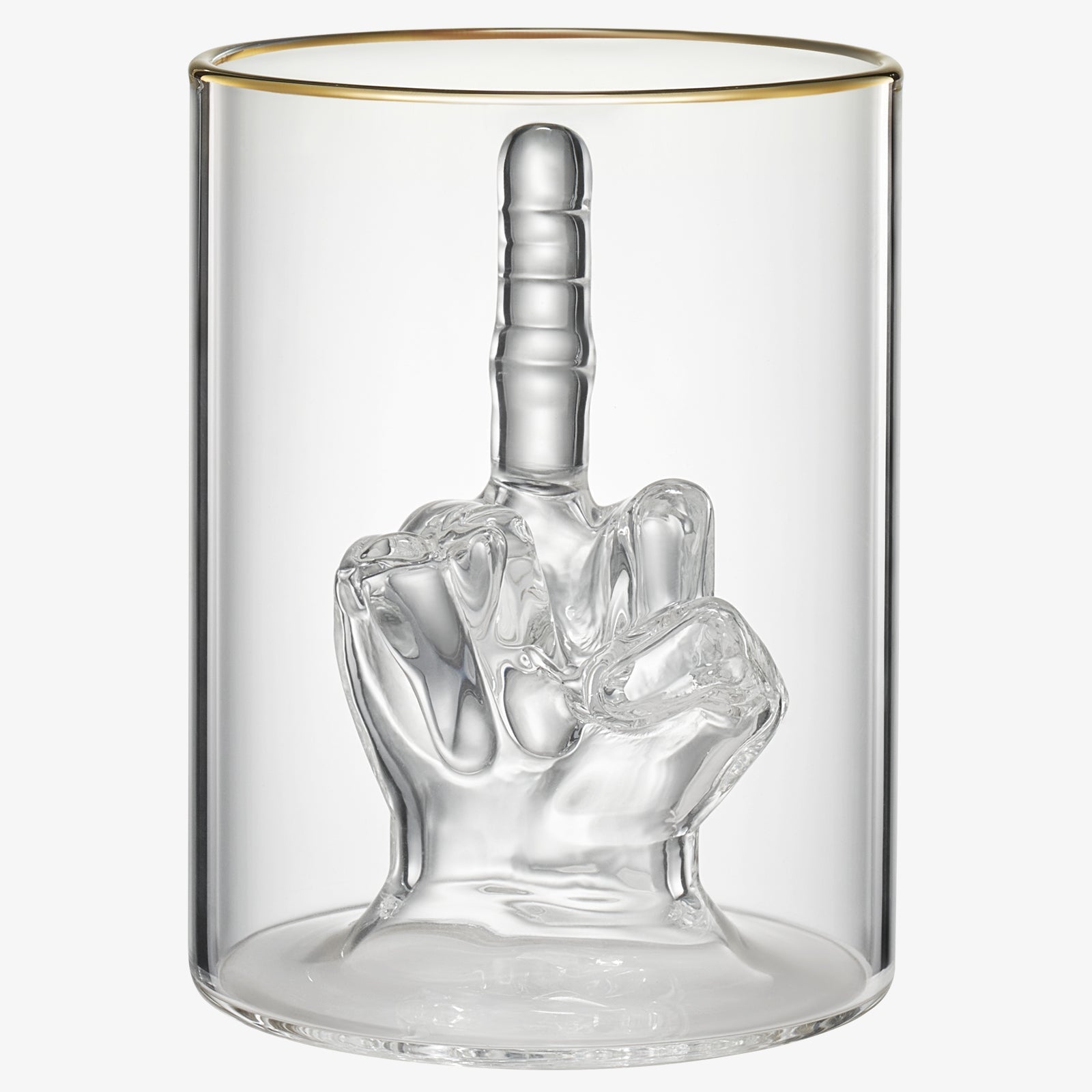 Middle Finger 12.5 Oz. Whiskey Glass Single - POPvault