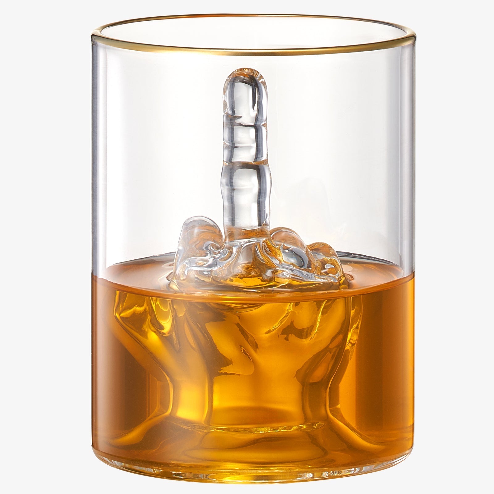 Middle Finger 12.5 Oz. Whiskey Glass Single - POPvault