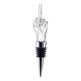 Middle Finger Silicone & Glass Wine Bottle Stopper - POPvault