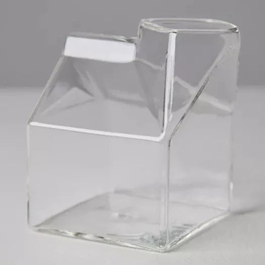 Milk Glass Carton Server or Drinking Glass - POPvault