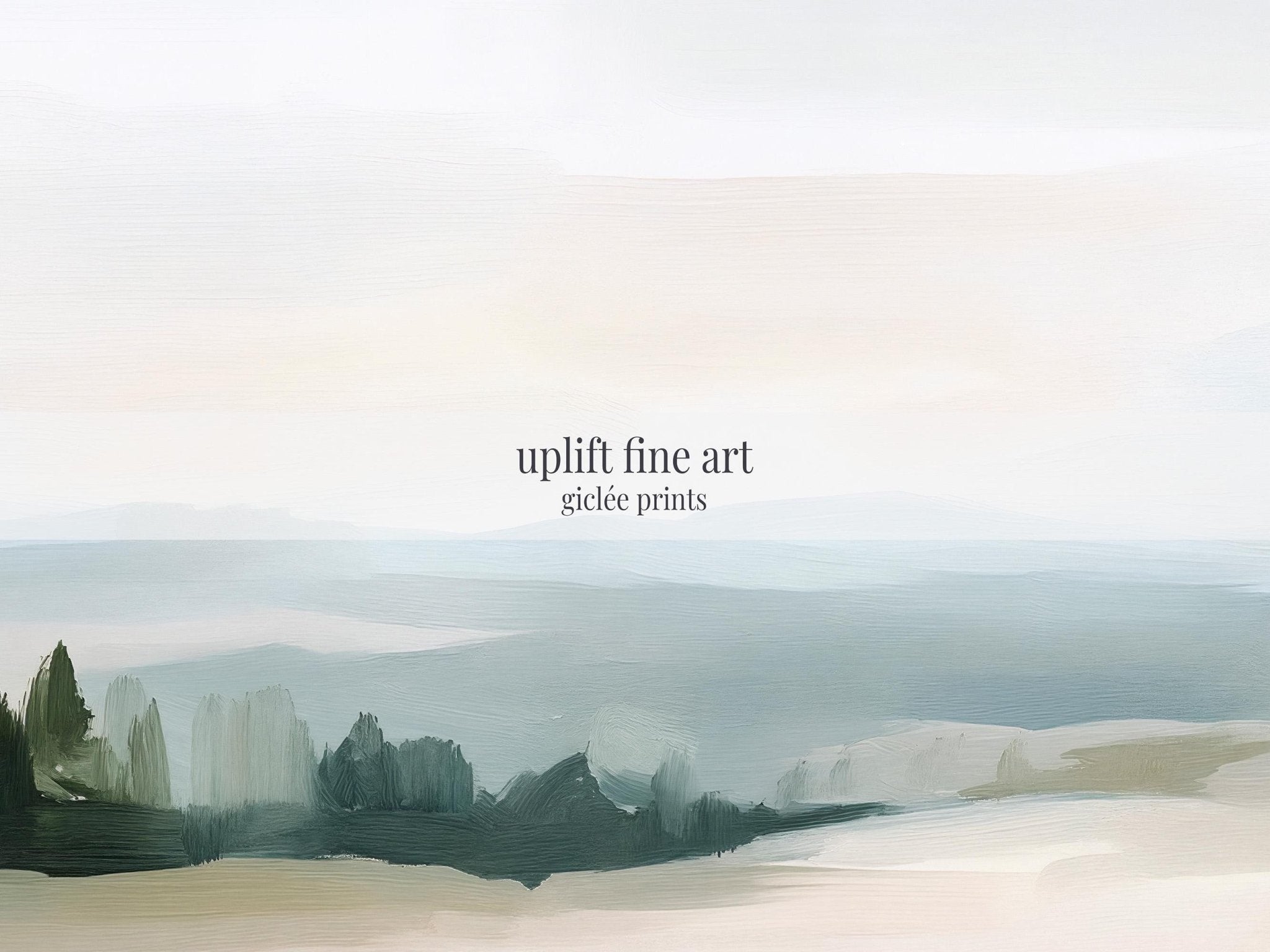 Misty Mountain Landscape Canvas Art - POPvault