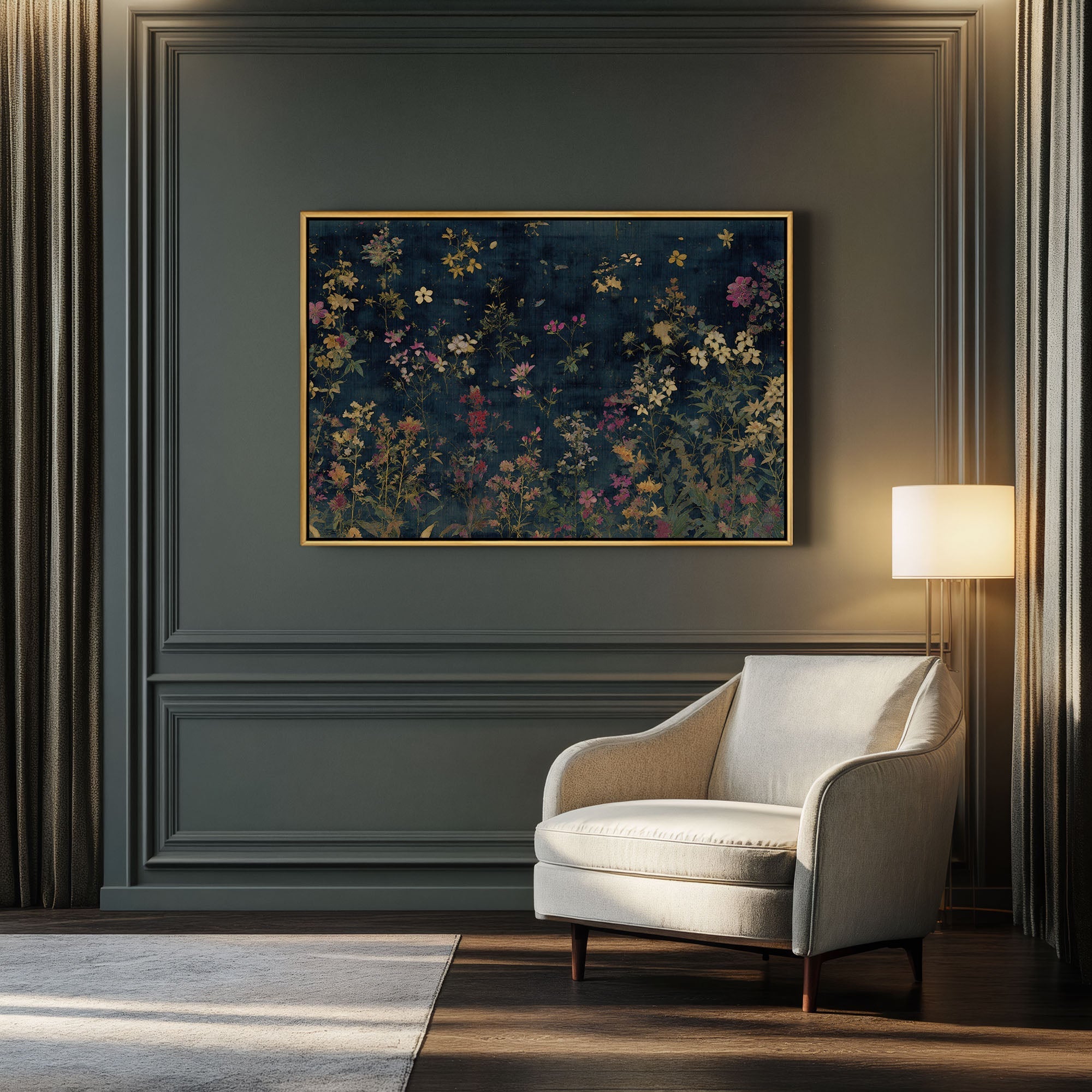 Moody Floral Wall Art Print - POPvault