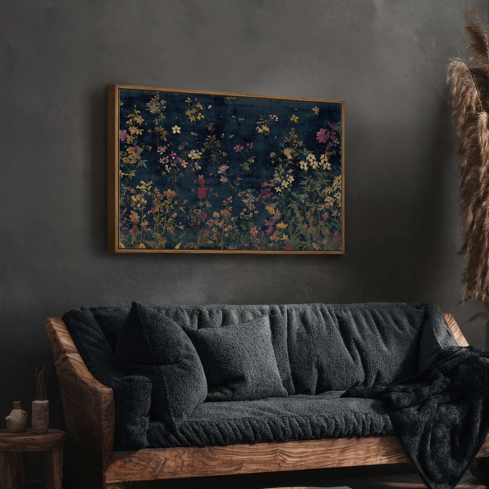 Moody Floral Wall Art Print - POPvault