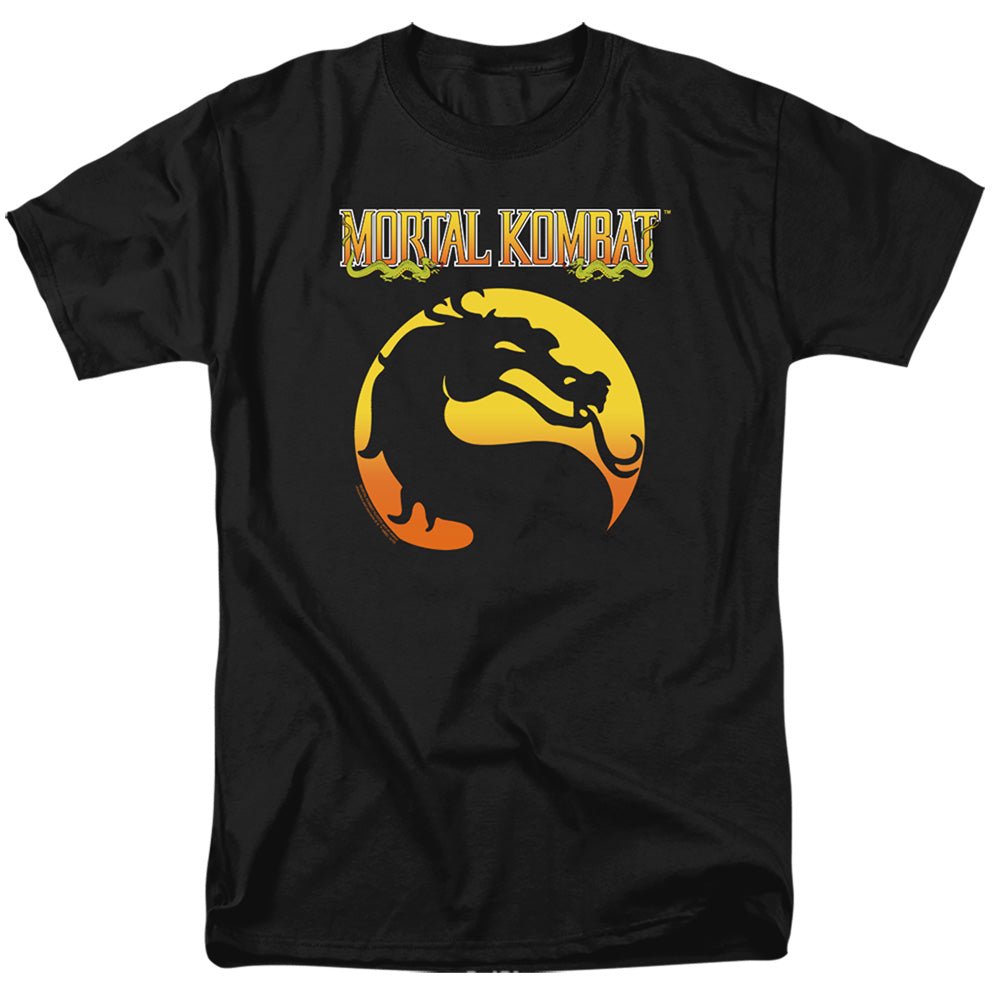 Mortal Kombat Klassic Logo Mens T Shirt Black Officially Licensed - POPvault