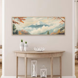 Mount Fuji At Autumn Print Canvas Art - POPvault