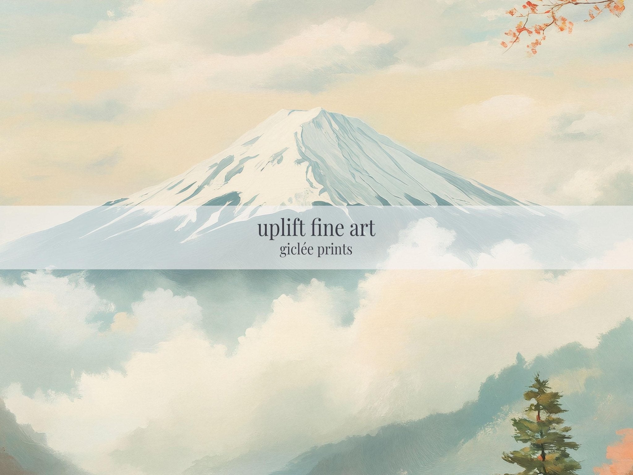 Mount Fuji At Autumn Print Canvas Art - POPvault