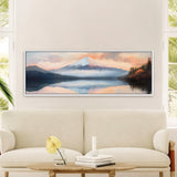 Mount Fuji At Sunset Art Canvas Art - POPvault