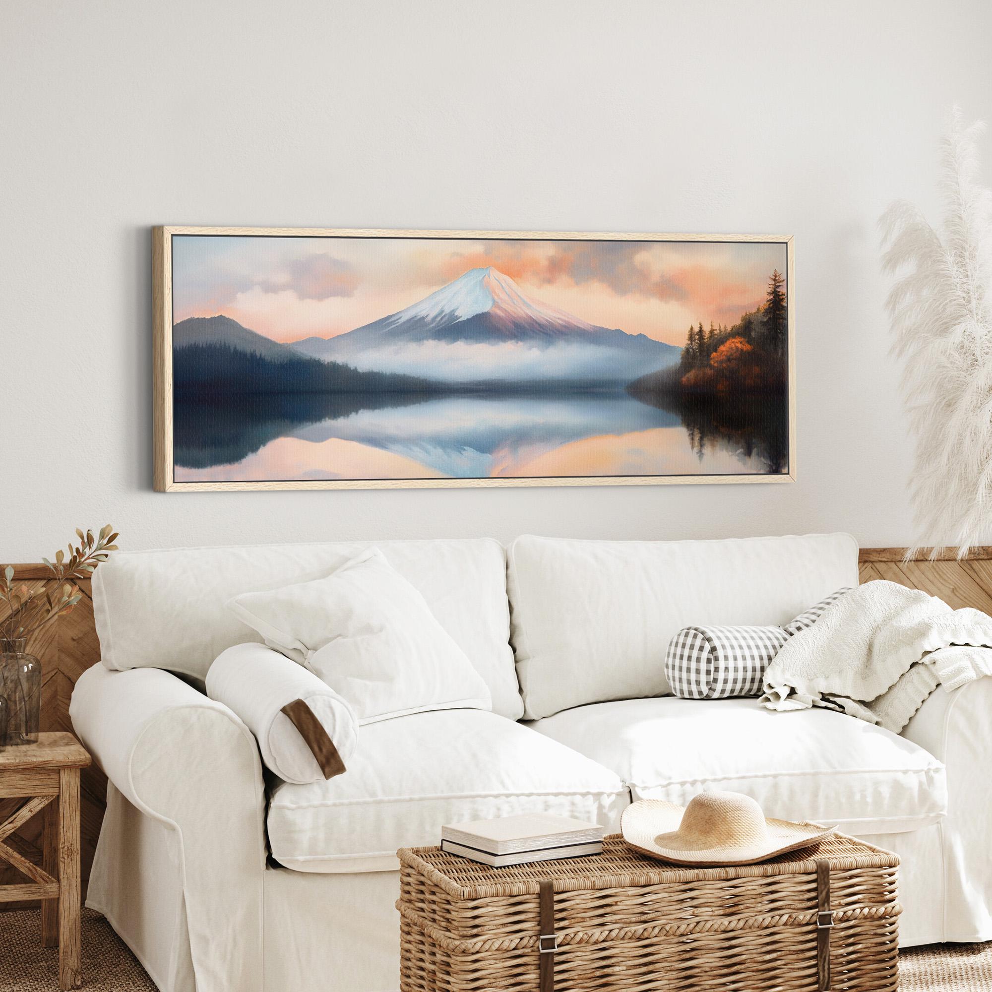 Mount Fuji At Sunset Art Canvas Art - POPvault