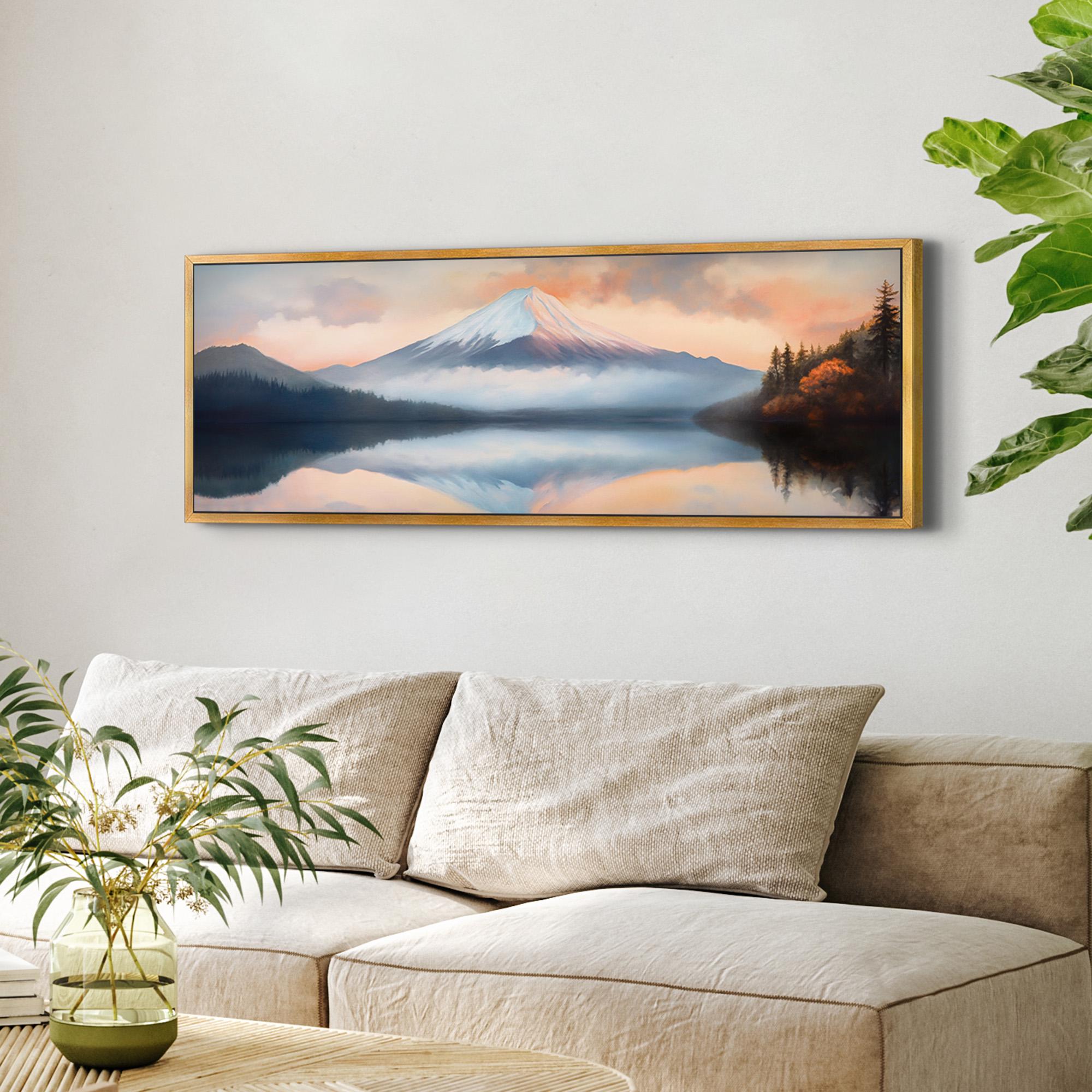 Mount Fuji At Sunset Art Canvas Art - POPvault