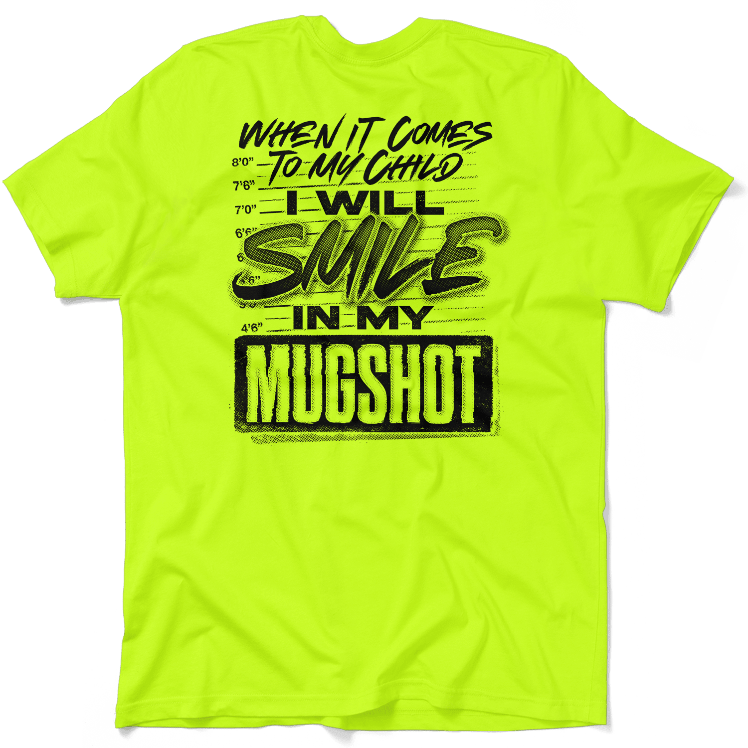 Mugshot - Safety Yellow T-Shirt - POPvault