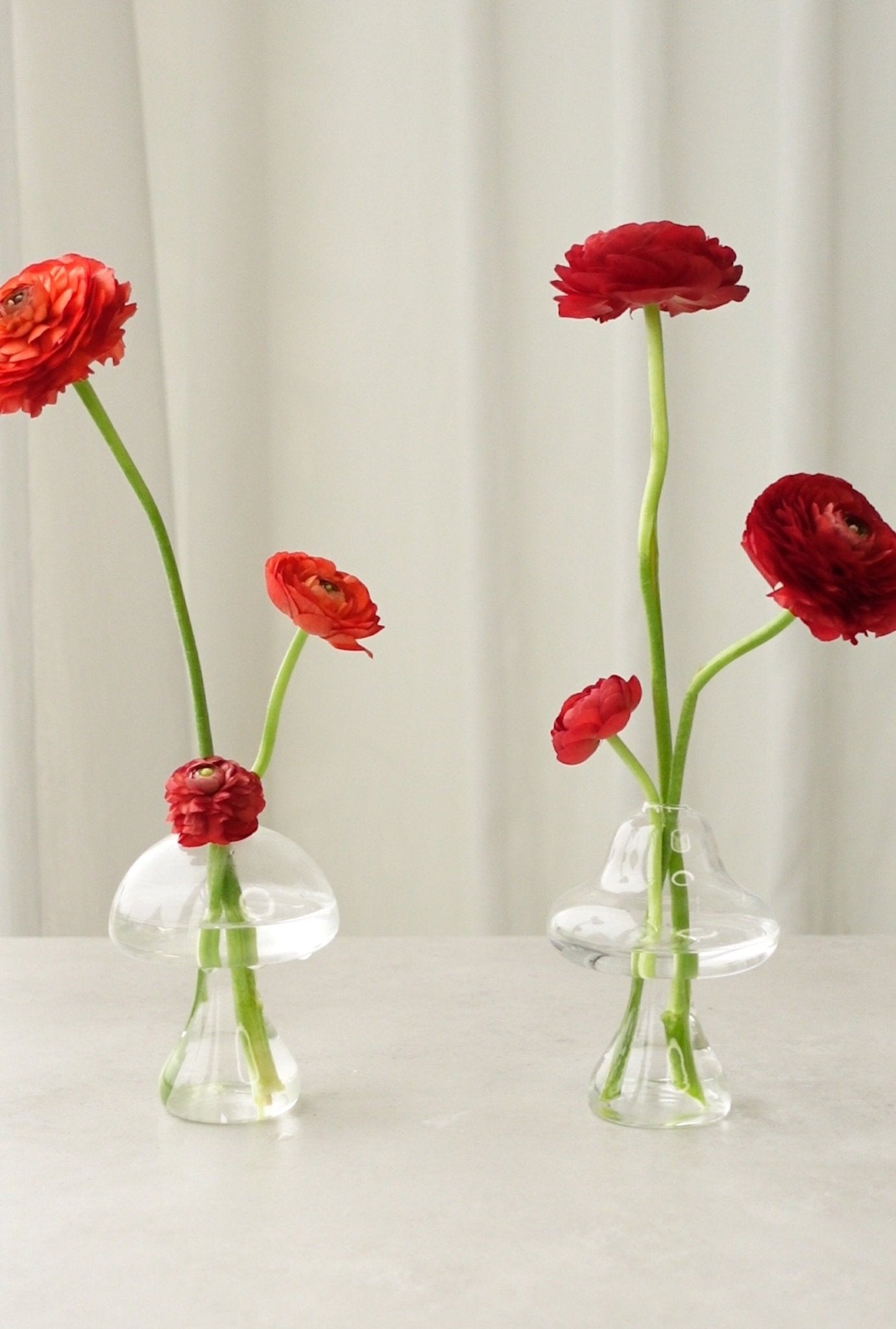 Mushroom Glass Vase Set of 2 or Singles - POPvault