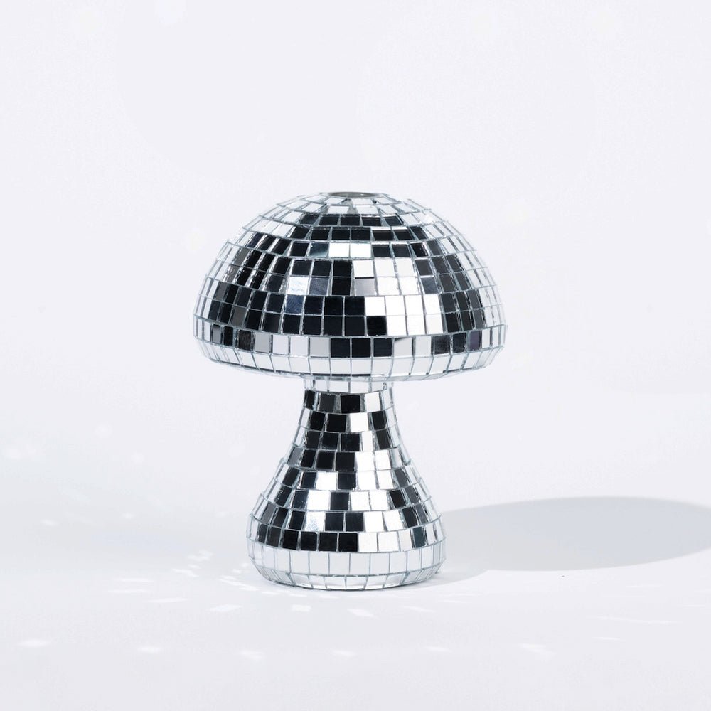 Mushroom Handmade Disco Vase - Silver - POPvault