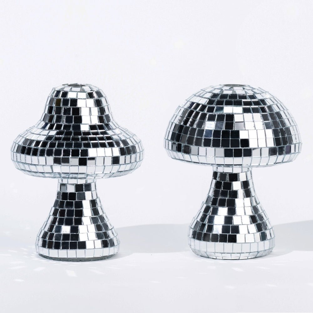 Mushroom Handmade Disco Vase - Silver - POPvault