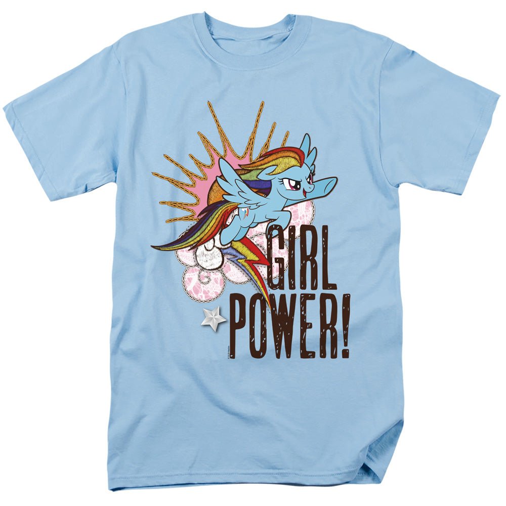 My Little Pony Tv Girl Power Mens T Shirt Light Blue Officially Licensed - POPvault