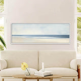 Neutral Ocean Canvas Art Print - POPvault